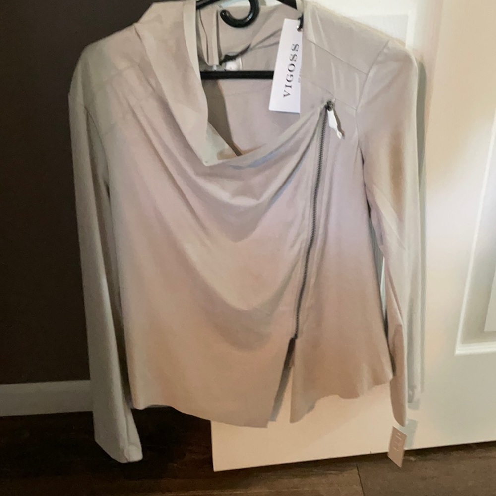 Wrap zip up jacket Sz L